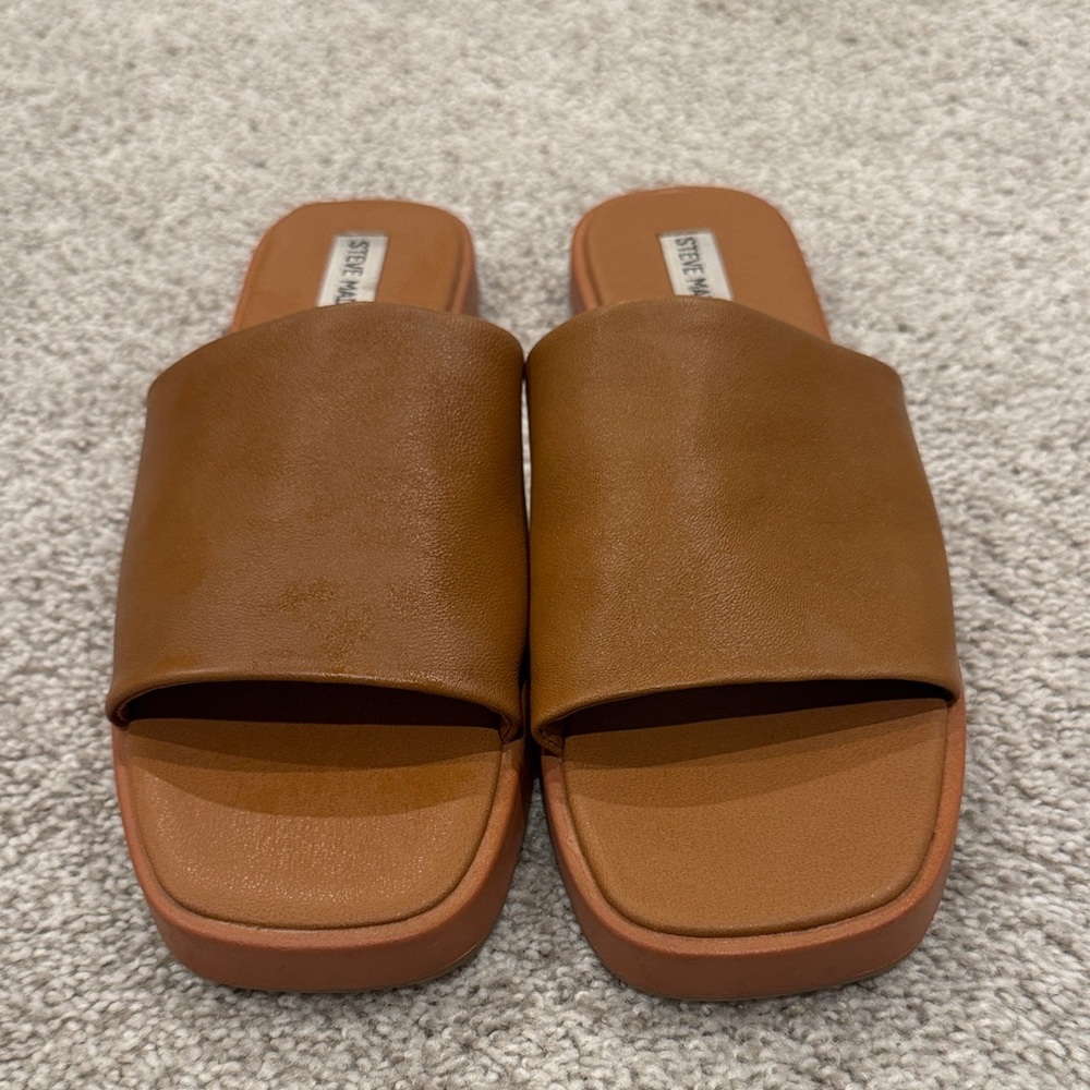 Women's Steve Madden Tan Slide Sandals